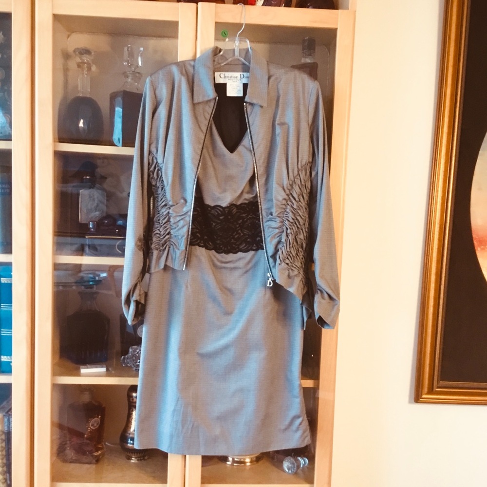 Cristian Dior modern dress with a jacket. Size 8.